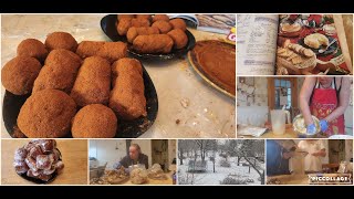 A Long Chit Chatting Cheese Log Making, Turkey Bone Pick'n Video.