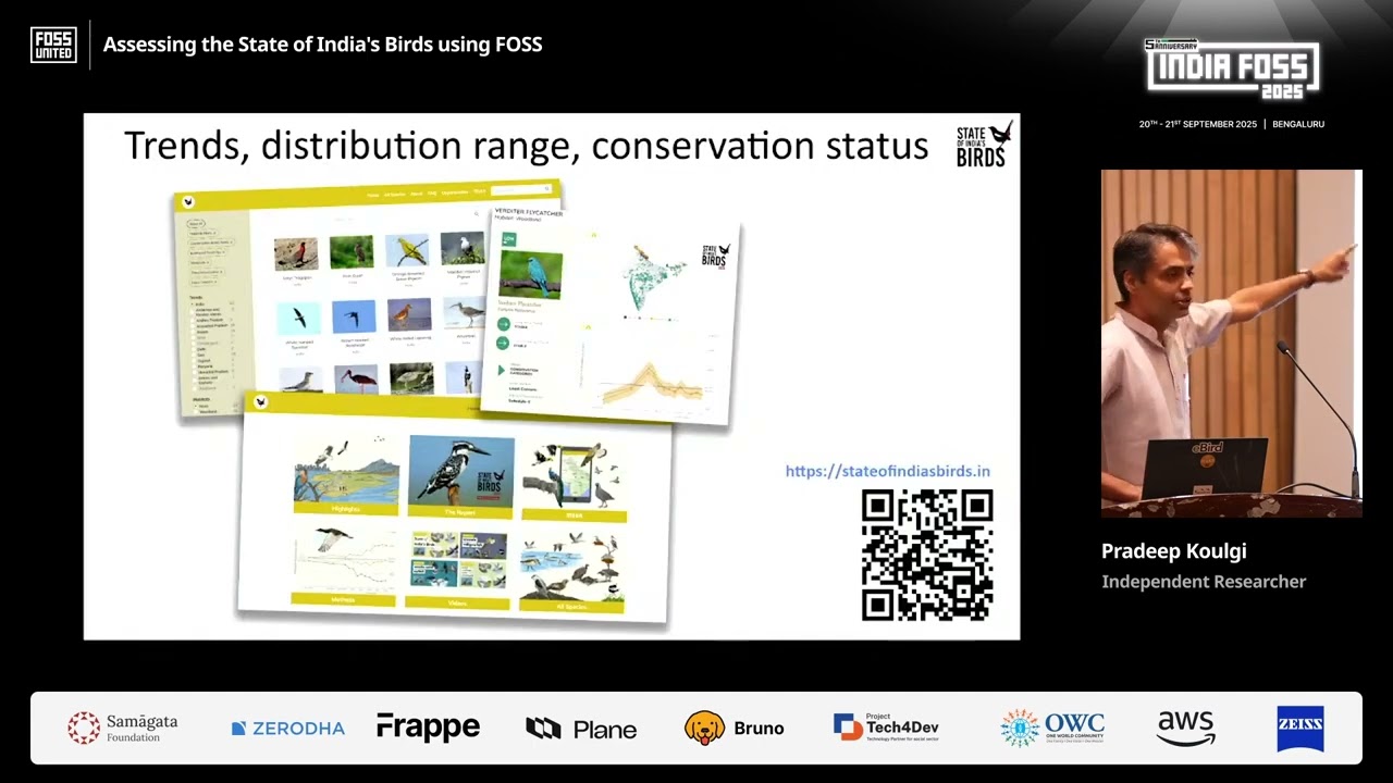 Assessing the State of India's Birds using FOSS