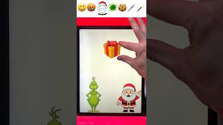 OMG 🟢 Grinch vs Santa 🎅 with  Emoji  #grinch #santa  #emoji