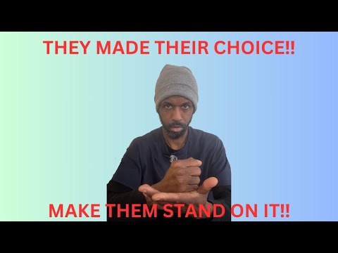 They Made Their Choice…Now Make Them Stand On It | Elevated Mindset