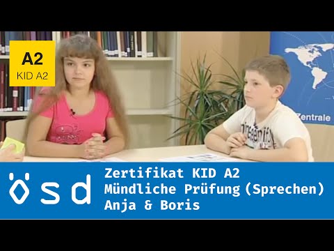 ÖSD Zertifikat KID A2 – Mündliche Prüfung (Sprechen)