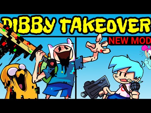 Friday Night Funkin' New VS Pibby Finn and Jake - CN Takeover | Come Learn With Pibby x FNF Mod