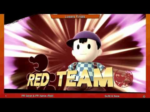 Metro Smash Masters 2 - Smash 4 Losers Finals - PR Seren & PR Xanos (Red) vs ScAtt & Neos (Blue)
