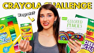 I Colored for 8 HOURS with CRAYOLA COLORING SUPPLIES...Big Regrets?