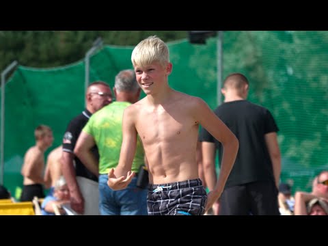 U17 M. Vinokurov (EST) vs K. Kört (EST) 50kg. Beach youth wrestling Estonia.