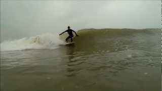 preview picture of video 'Surfing The Trap At Aberystwyth Mid Wales (GoPro Hero 3 Black Edition)'