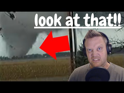 A Swede reacts to  Defeaning Sound of a Tornado! Storm Stories F4 tornado