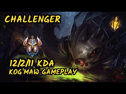 PNG Matsu (KOG'MAW) - 12/2/11 KDA BOTTOM ADC CHALLENGER GAMEPLAY - BR v9.7