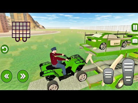 US Army ATV Quad Bike Limo Car : Transporter Game | ATV Bike Army Taxi Game | ATV Bike Car Game