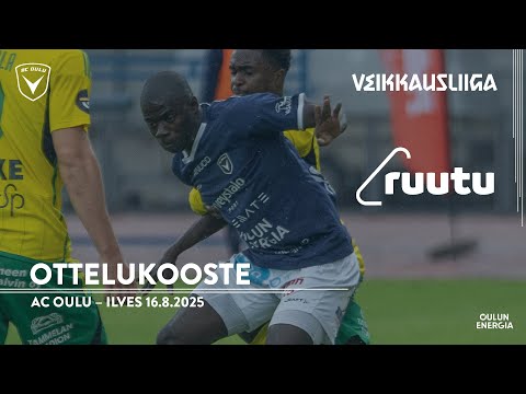 Ottelukooste: AC Oulu - Ilves 16.8.2025 (Veikkausliiga)