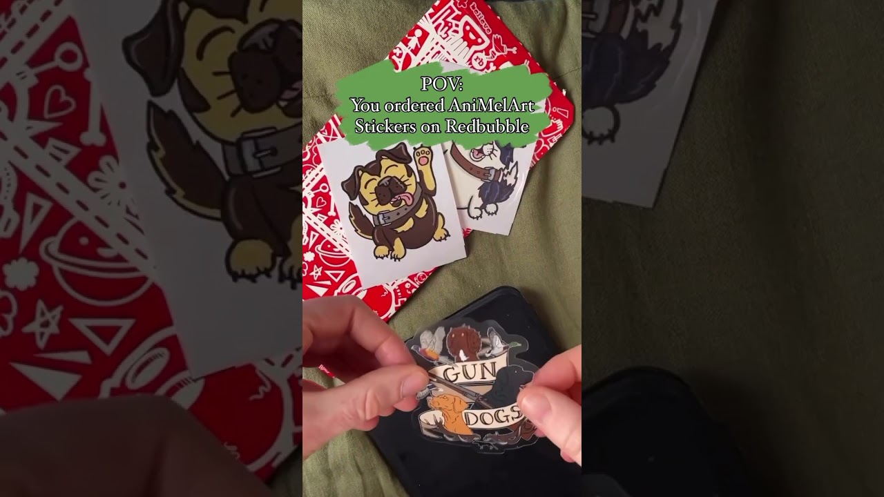 Unboxing AniMelArt Stickers From Redbubble 🐾✨