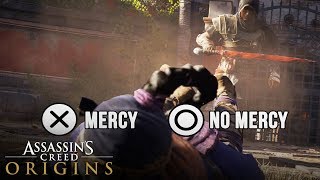 Assassin&#39;s Creed Origins - All Good &amp; Bad Endings (Gladiator Endings) Mercy or No Mercy Choice