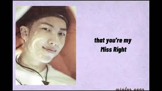 BTS- Miss Right [Easy Lyrics]