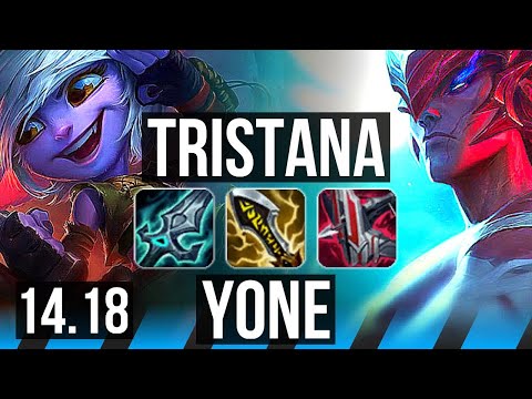 TRISTANA vs YONE (MID) | 7/1/6, Dominating | EUW Grandmaster | 14.18