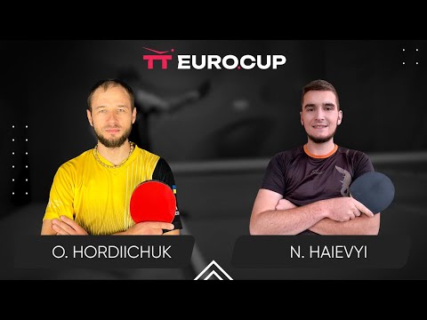 18:00 Oleksandr Hordiichuk  - Nazarii Haievyi 21.10.2023 TT Euro.Cup Ukraine  Master. TABLE 3