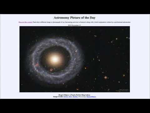 2019 November 27 - Hoag's Object:  A Nearly Perfect Ring Galaxy