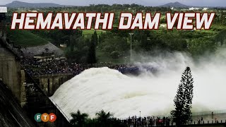 preview picture of video 'Hemavathi Dam Water Discharge at Gorur Hassan - Amazing View'