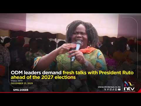 ODM leaders demand fresh talks with President Ruto ahead of the 2027 elections