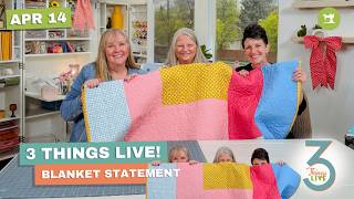 3 Things Live: How to Finish Your Quilts + Easy Serger Log Cabin Block