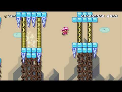 Slippy Sahara Speedrun by TophatLama - Super Mario Maker 2 - No Commentary 1bu