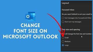 How to Change Font Size on Microsoft Outlook 2024 (EASY!) | Customize MS Outlook Size of Font