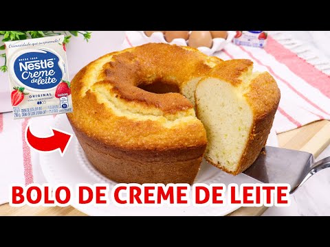 Bolo de Creme de Leite: Receita Simples e Fofinha