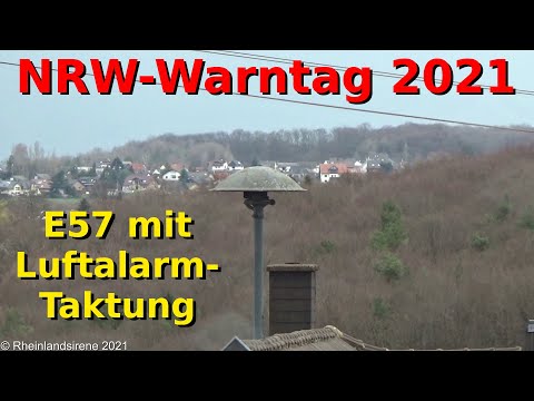 NRW-Warntag 2021: Probealarm der Sirenen zur Warnung der Bevölkerung | Alte E57-Zivilschutzsirene