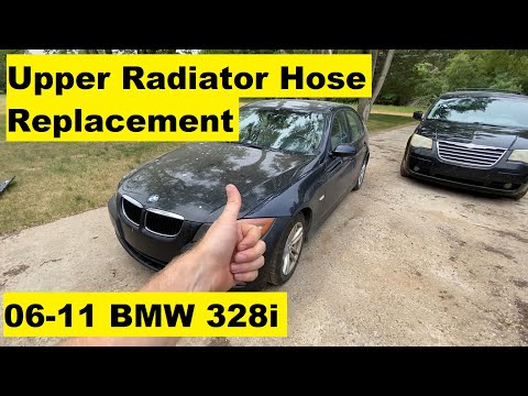 Upper Radiator Hose Replacement BMW 328i 06 07 08 09 10 11 2006 2007 2008 2009 2010 2011