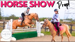 HORSE SHOW PREP: WHAT GOT INTO STEVIE!? | JULIA & GRACIE AT LESSONS | VLOG