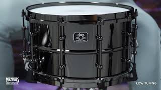 Video thumbnail for Ludwig 14x8 Universal Black Brass Snare Drum with Black Hardware (LU0814) by Memphis Drum Shop