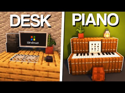 Minecraft: 15+ Interior Furniture Builds & Ideas!