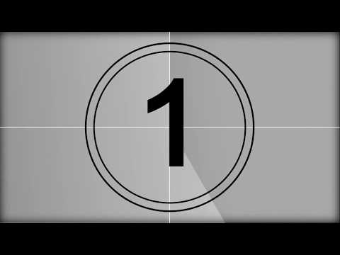 Countdown timer intro video
