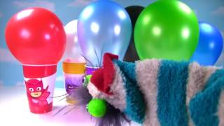 Pj masks owlette crying because luna girl took the radio while she was in peppa pig bedroom dancing