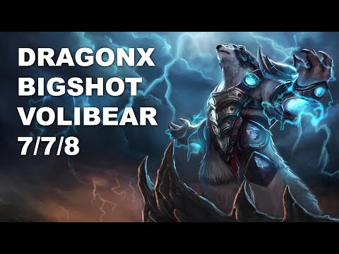 DragonX BigShot Bot Volibear vs Varus - KR Challenger Rank Game