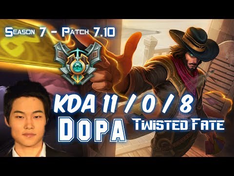 Dopa TWISTED FATE vs KASSADIN Mid - Patch 7.10 KR Ranked