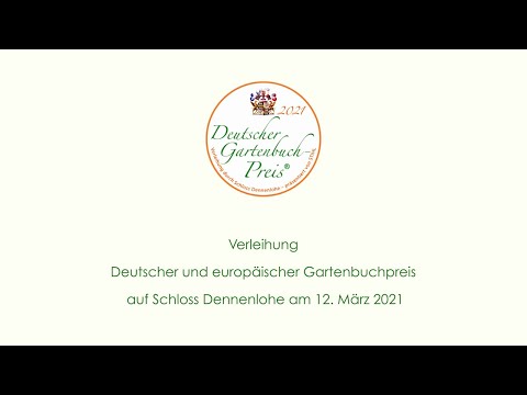 Deutscher Gartenbuchpreis 2021 - der Film zur Verleihung