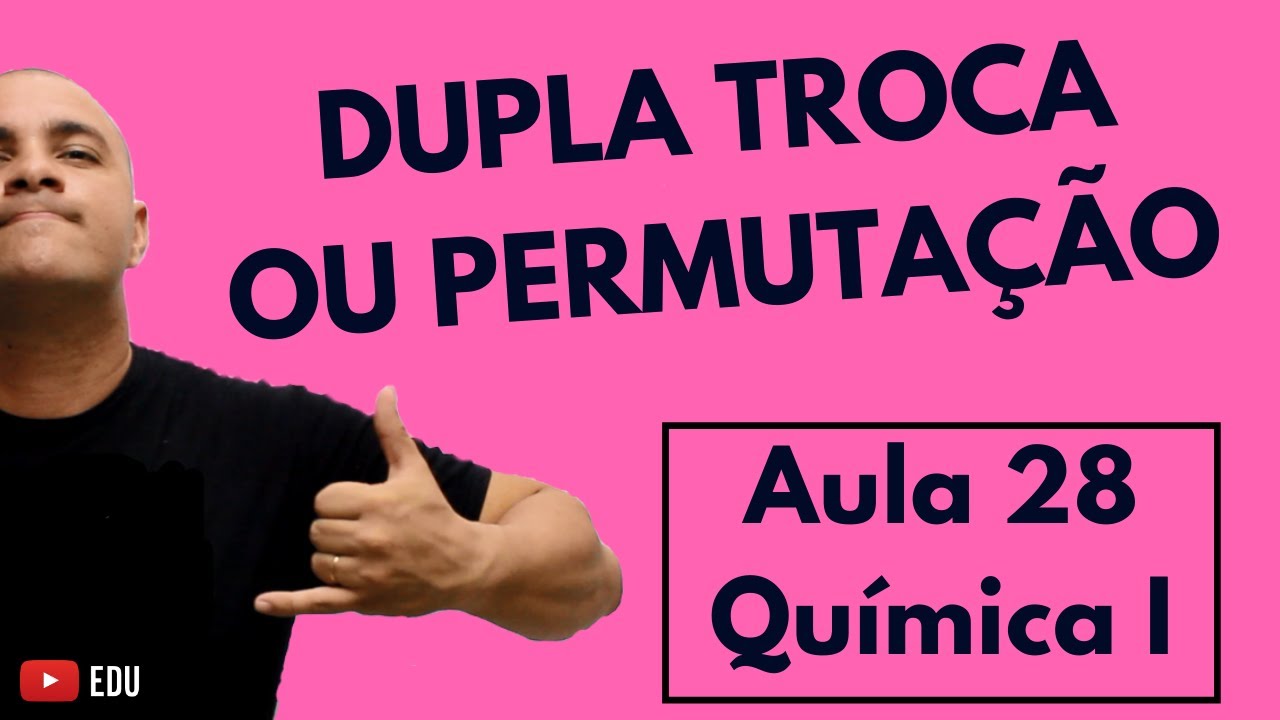 REAÇÕES de DUPLA TROCA, Dupla Substituição ou Permutação | Aula 28 (Química I)