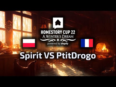 Spirit VS PtitDrogo - TvP - HomeStory Cup XXII Day 1 Group Stage - polski komentarz