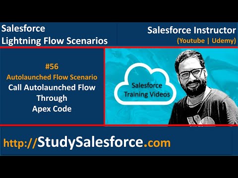 56 Autolaunched Flow Scenario - Call Autolaunched Flow thru Apex Code | Pass Input & Receive Output