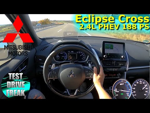 2021 Mitsubishi Eclipse Cross Plug in Hybrid 4WD 188 PS TOP SPEED AUTOBAHN DRIVE POV