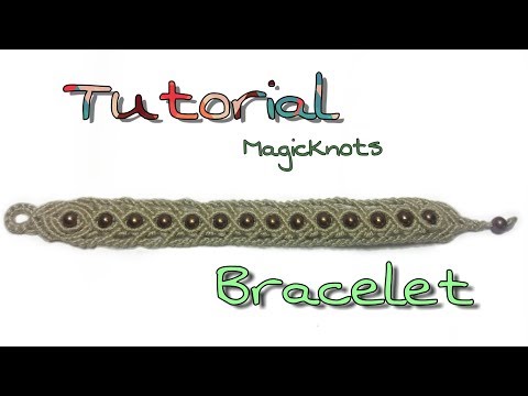 Macrame Bracelet with Beads Tutorial Easy Jewelry Making