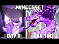 I Survived 100 Days As An AMETHYST SNAKE In Minecraft