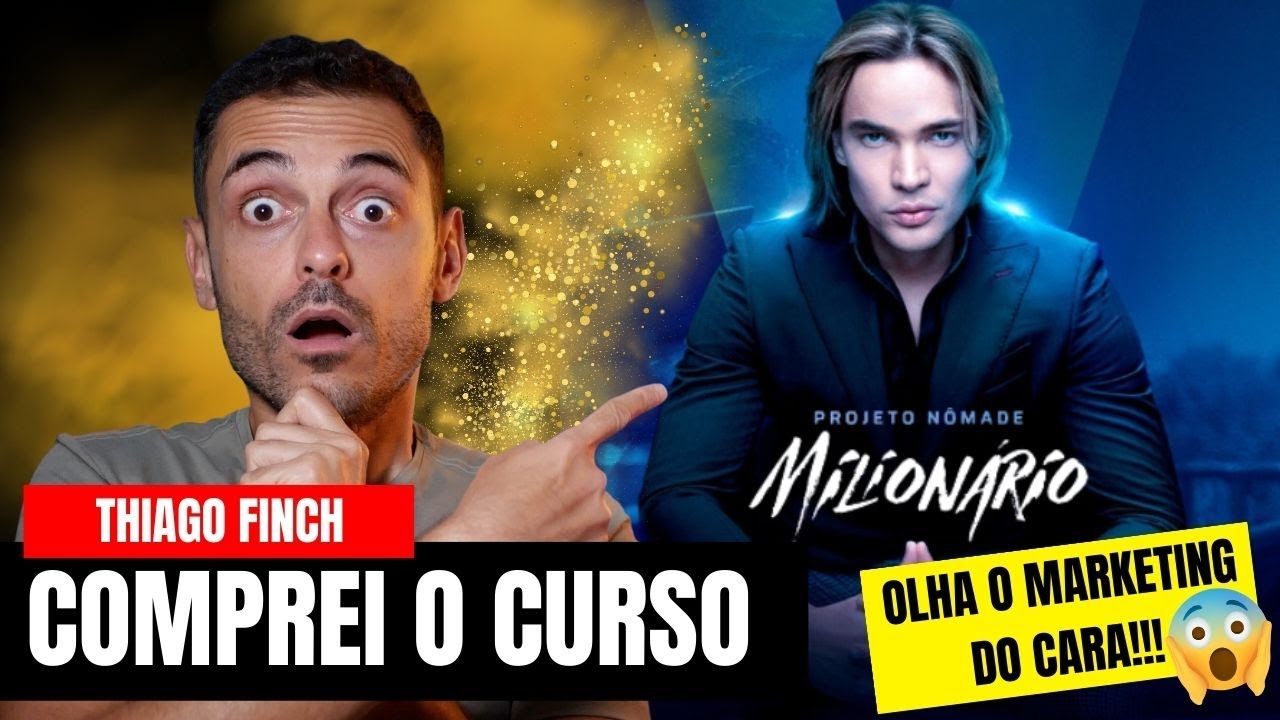 Comprei o NÔMADE MILIONÁRIO LEGACY | Mostrei TODO o FUNIL do Thiago Finch (MONSTRO DEMAIS)