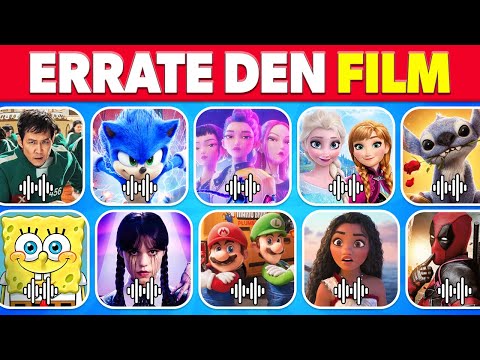 Errate den Film anhand des Songs 🎶 KPop 😍 Stitch 💙 Minecraft 💚 Wednesday 🖤 Netflix ❤️