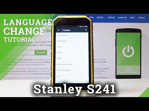 How to Change Language in Stanley S241 - List of Languages