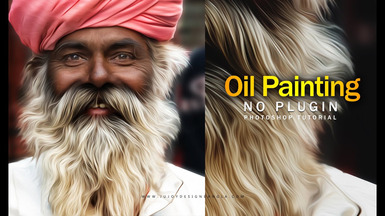Oil painting portraits photoshop tutorial