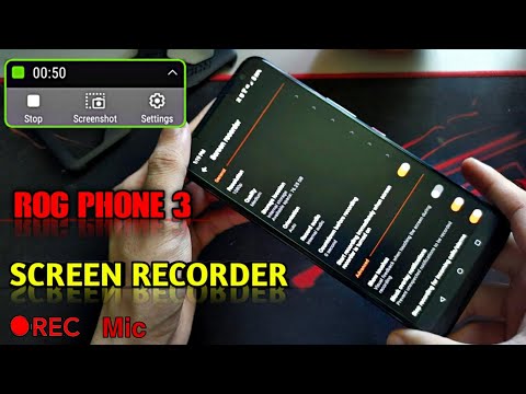 Screen Recording Asus Rog phone 3 / Internal Mic / Bahas Screen recorder Rog 3