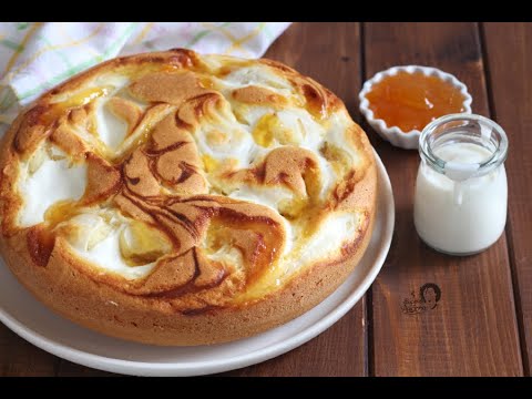 torta variegata yogurt e marmellata