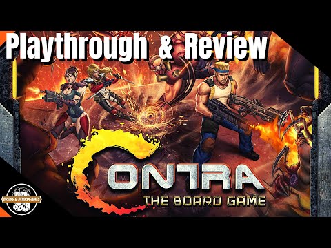 Contra: The Board Game | 2 Solo Playthroughs & Review