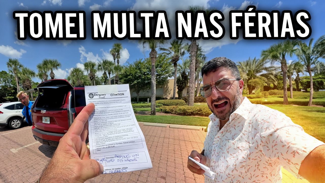TOMEI UMA MULTA NAS FÉRIAS🇺🇸